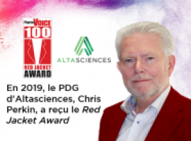 En 2019, le PDG d’ Altasciences, Chris Perkin, a reçu le Red Jacket Award
